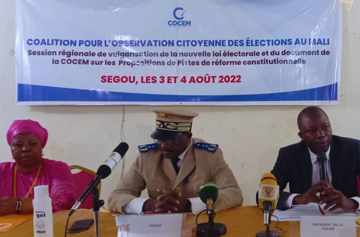 Nouvelle loi électorale : des échanges en cours sur le contenu à Ségou