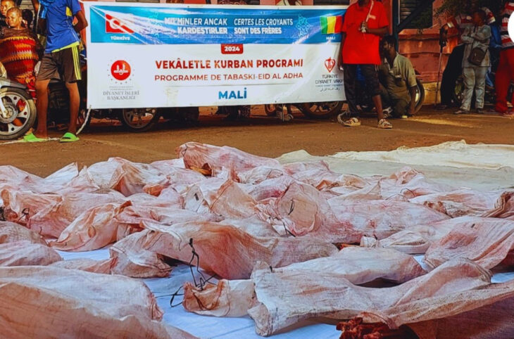 Don de viande aux personnes démunies à Koulikoro