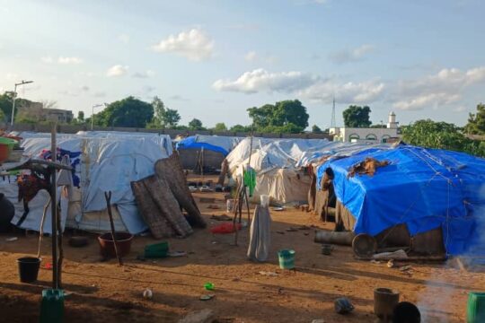 Un site de déplacés internes de la commune de Sebougou dans la région de Ségou. Le 15.08.24