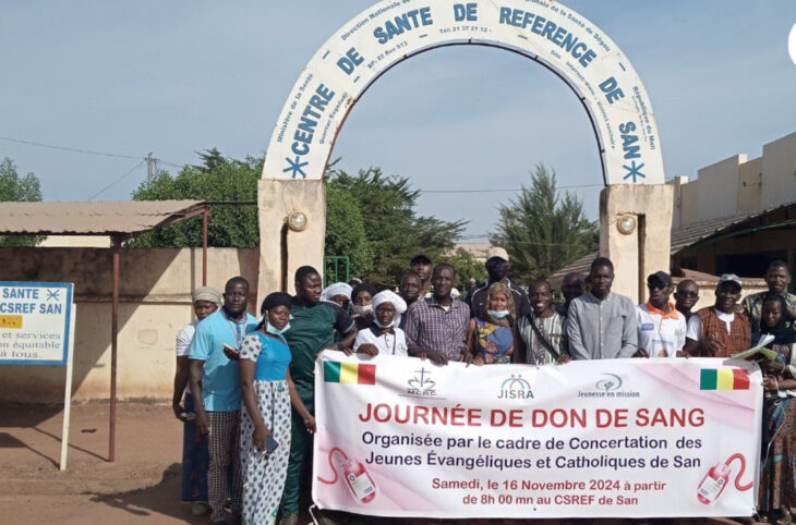 Don de sang des jeunes chrétiens de San