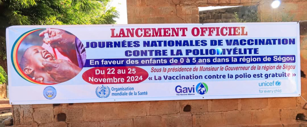 Plus de 200 mille enfants vaccinés contre la poliomyélite à Ségou