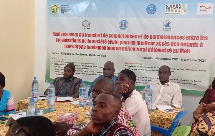 Accès des enfants à leurs droits : trois communes de Ségou se mobilisent